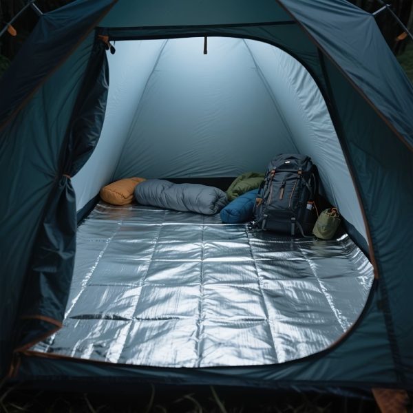Outdoor Camping Mat, High-Quality Moisture-Proof Aluminum Foil Camping Mat - Portable Folding Outdoor Blanket, Ideal for Camping, Picnics, RV Decor, Outdoor Picnic Mat, the First Choice for Travel Enthusiasts