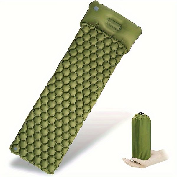 Ultralight Inflatable Mat, Outdoor Tent Sleeping Pad, Portable Mountaineering Camping Single Inflatable Sleeping Pad, Moisture-Proof Mat, Nap Mat, Floor Mat