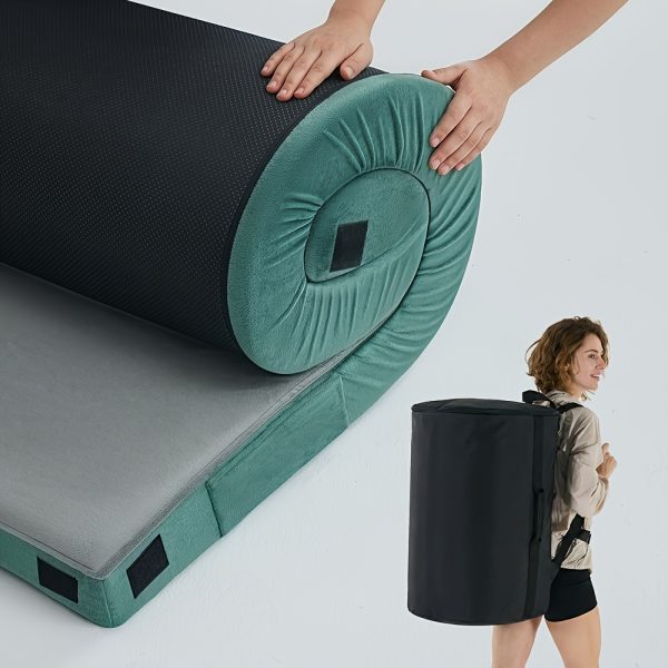 Camping Sleeping Pad, Portable Adult Roll-up Mattress With A Removable Travel Bag, Ideal For Sleeping On The Floor At Home, Taking A Nap At The Office, Comfortable Floor Mat For Cars, Trucks, Backpacking, Hiking, Road Trips, Beaches